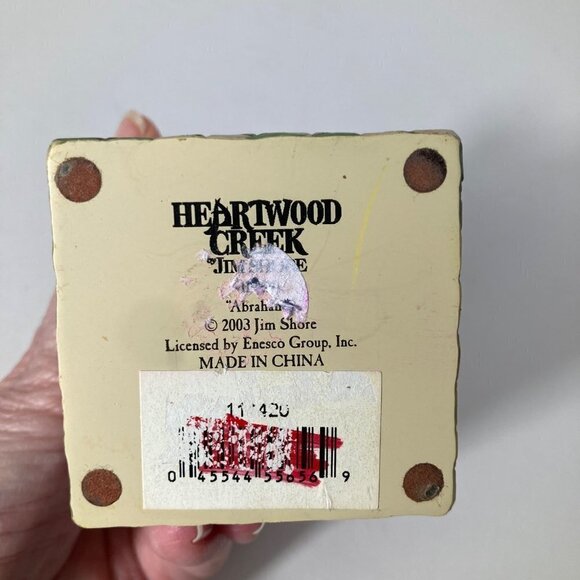 Vintage Jim Shore Heartwood Creek Abraham Cat Sculpture 2003 3 x 7" - Picture 6 of 7